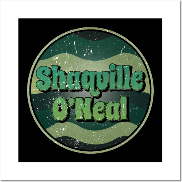 Graphic Natural Design Shaquille Name Classic Styles Green Circles Wall Art by TheFlashFactory